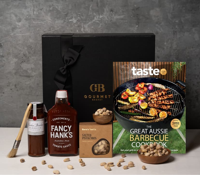 BBQ Cook Book Gift for Him Basket Gifts for Him Basket Hamper