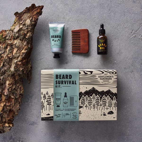 Wild and Wolf Gentlemans Hardware Beard Survival Kit