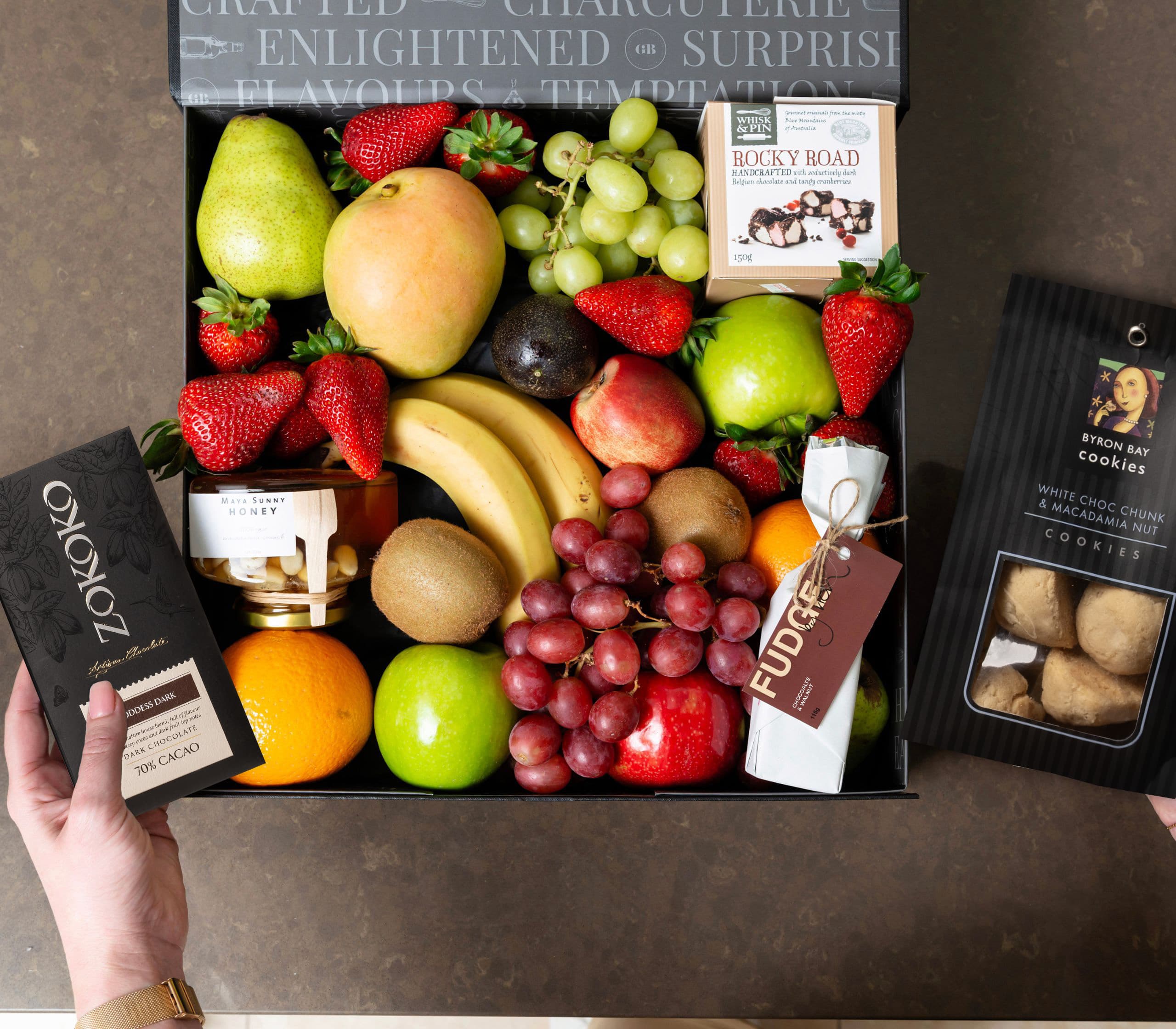 Sweet Treats Fruit Hamper Gourmet Basket