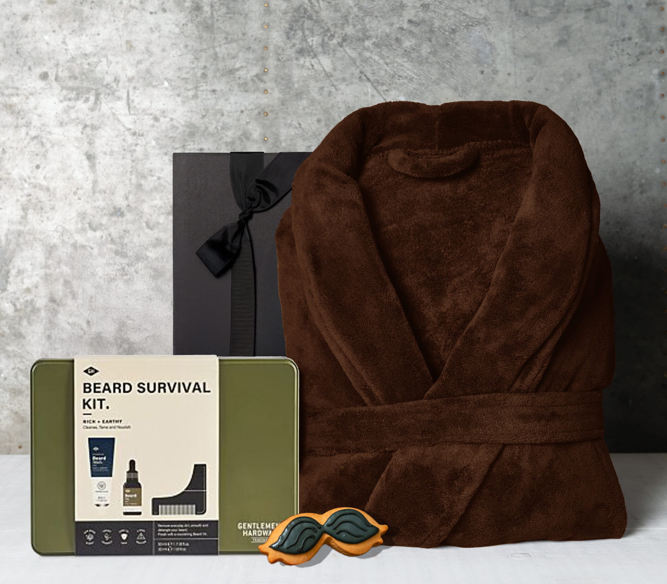 THE BEARDED GENT HAMPER Brown Robe
