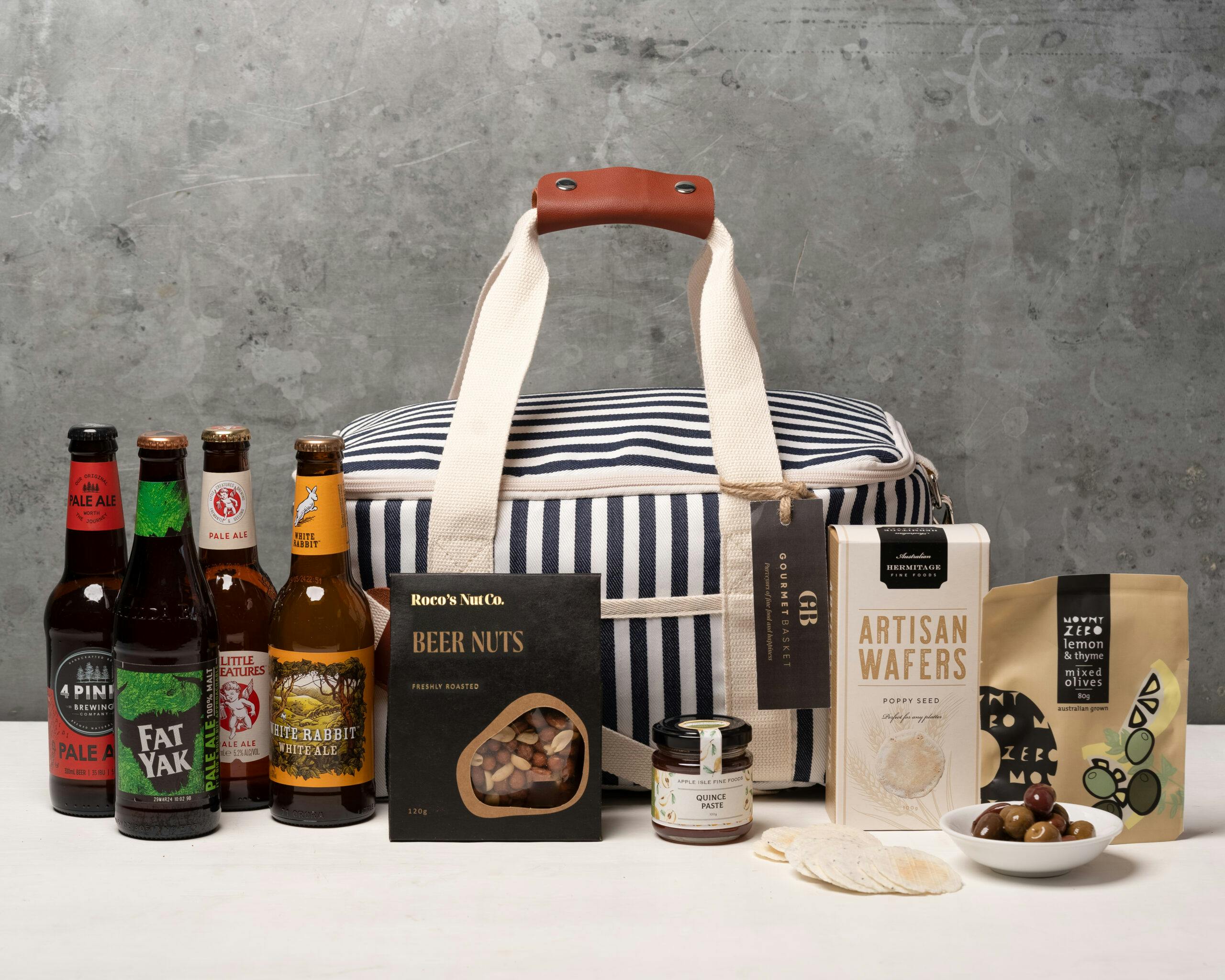 Beers and Nibbles Picnic Hamper