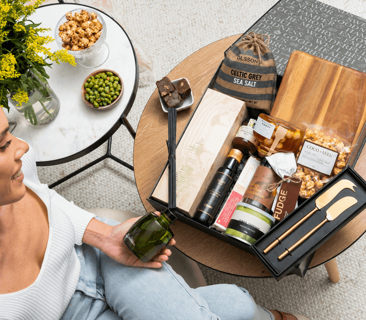 Gourmet and home Hamper New Salt Open Box