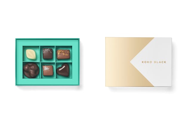 Koko Black 6 Piece Chocolatier's Selection Gift Box 70g