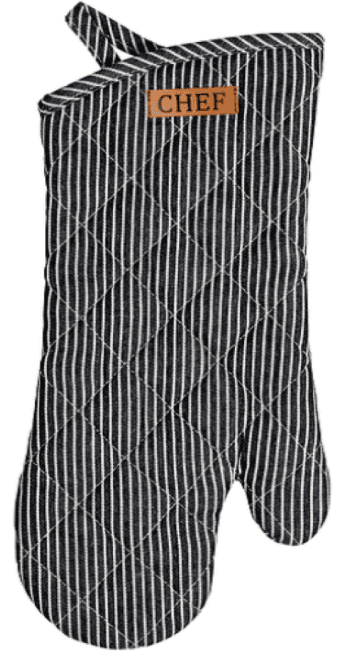 Chef Stripe Oven Glove - Navy