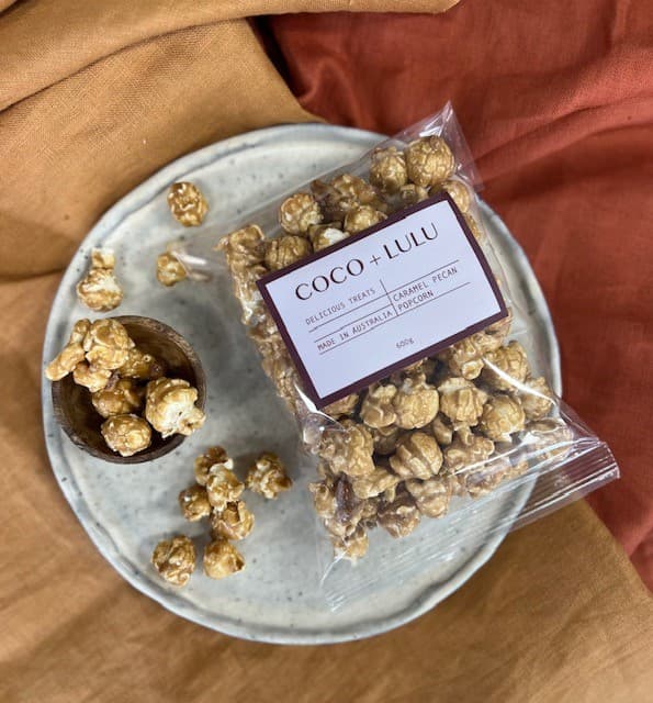 Coco and Lulu Caramel Pecan Popcorn 100g