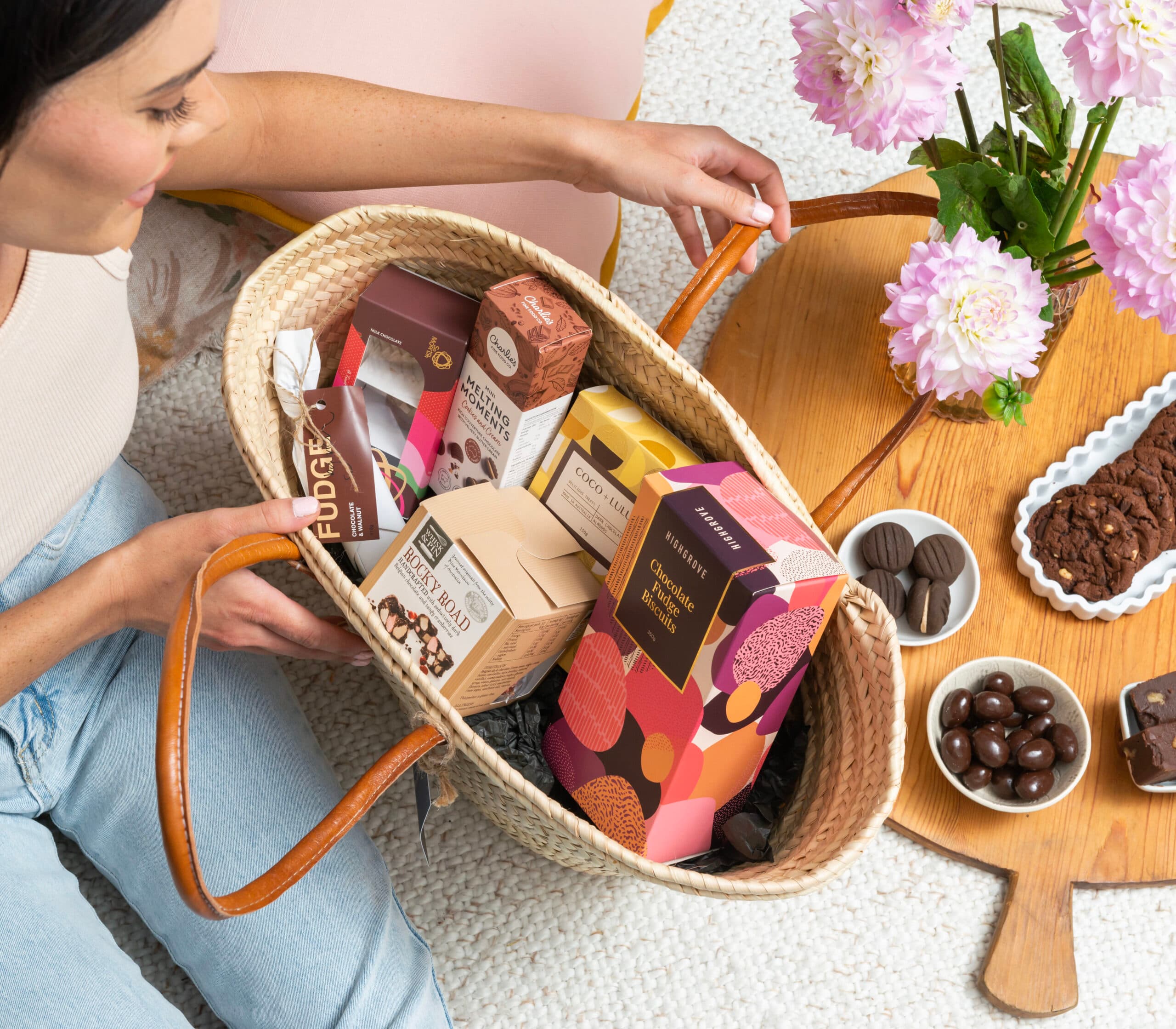Morrocan Basket with Chocolate Treats GB24_633